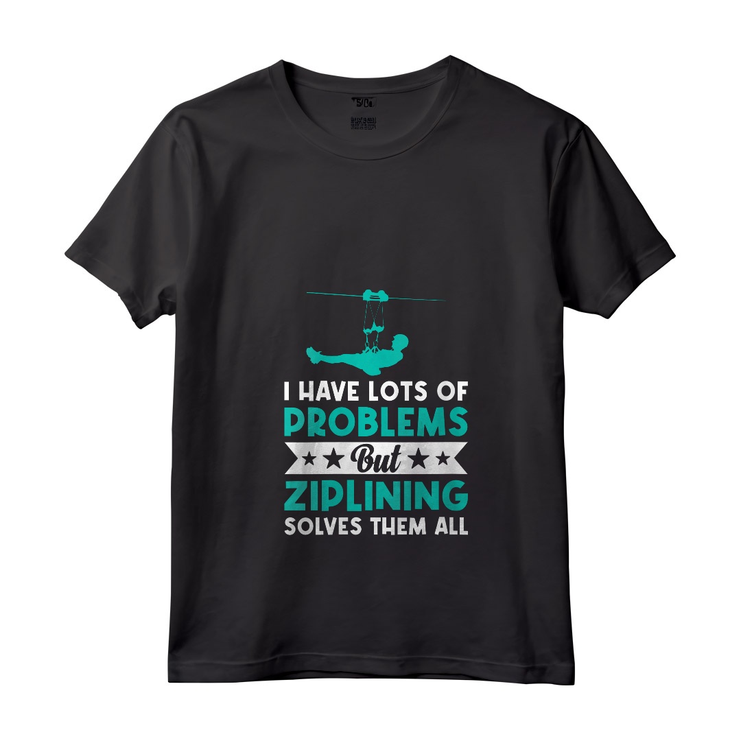 Donna Ziplining Gear Zipline Lover Maglietta con Collo a V - Abbigliamento e Accessori per Zipline Adventure